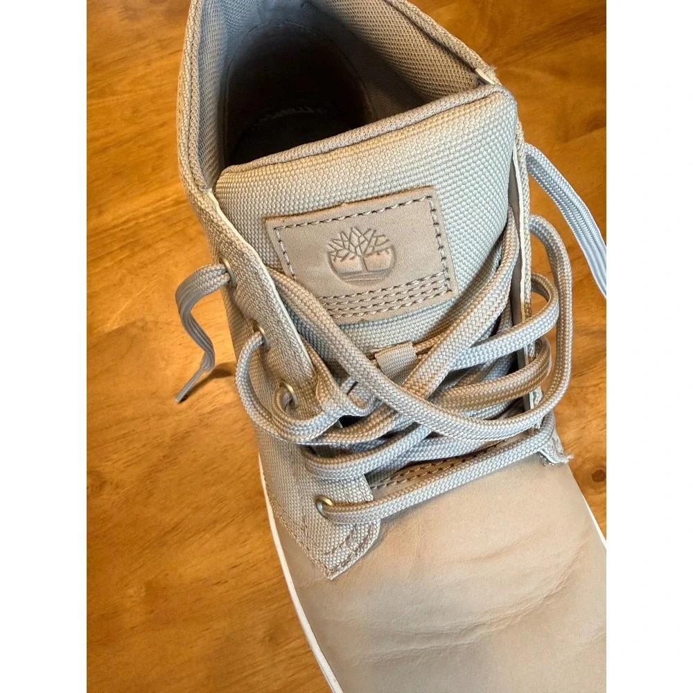 Timberland Davis Square Chukka Mens Tan Beige Leather ReBOTL Sneakers A1Y9P 11.5